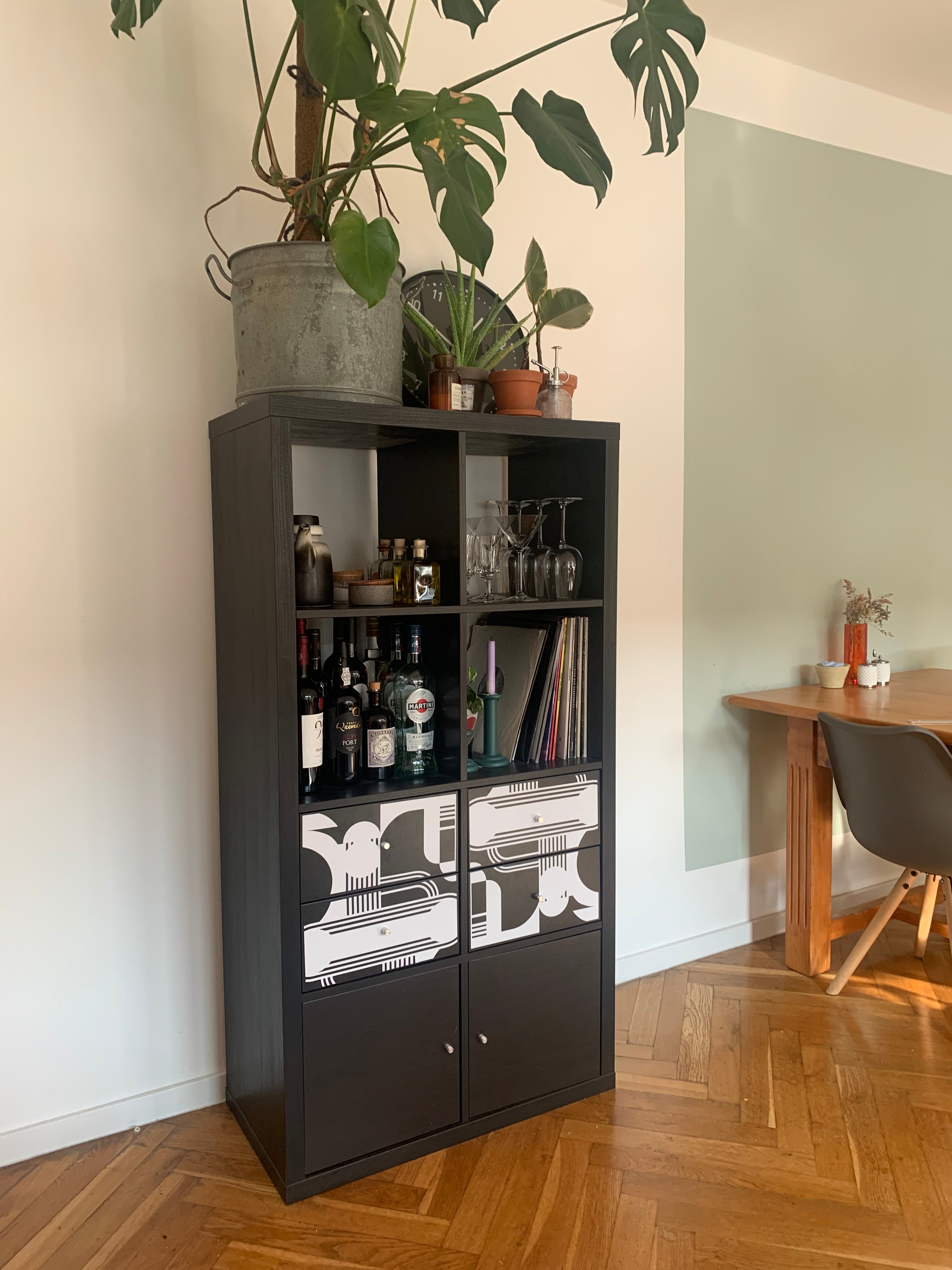 IKEA KALLAX Schubladen mit einem angesagten Art-Deco-Muster