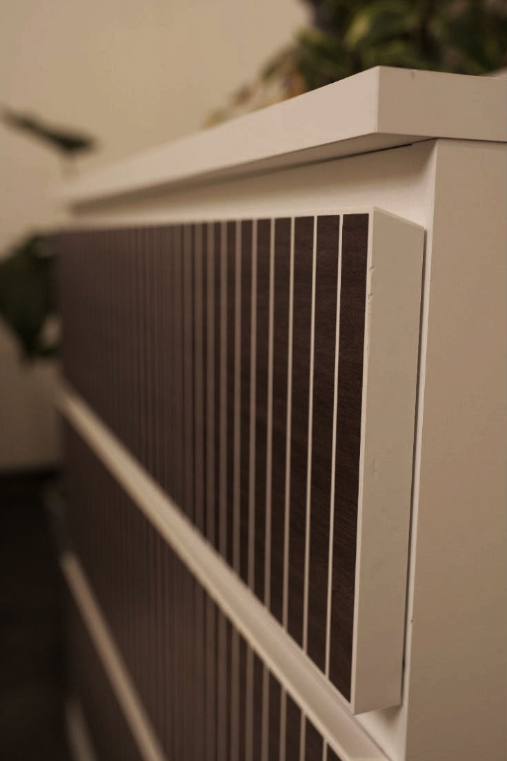 Klebefolie in Holzoptik - MALM Kommode 3 Schubladen